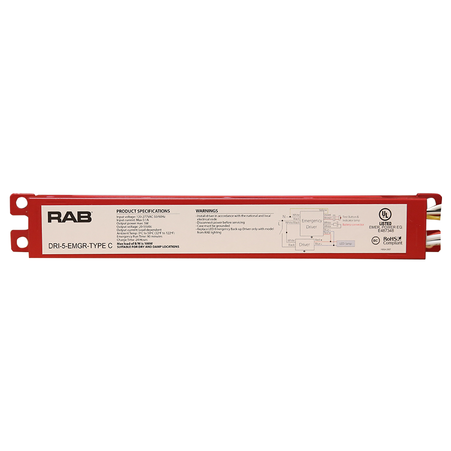 LINEAR TUBES EMERGENCY TYPE C DRIVER 5W