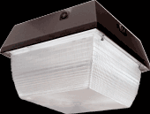 VANDALPROOF 2400 LUMENS VAN3 9 INCHES X 9 INCHES CEILING 32W CFL QT BRONZE