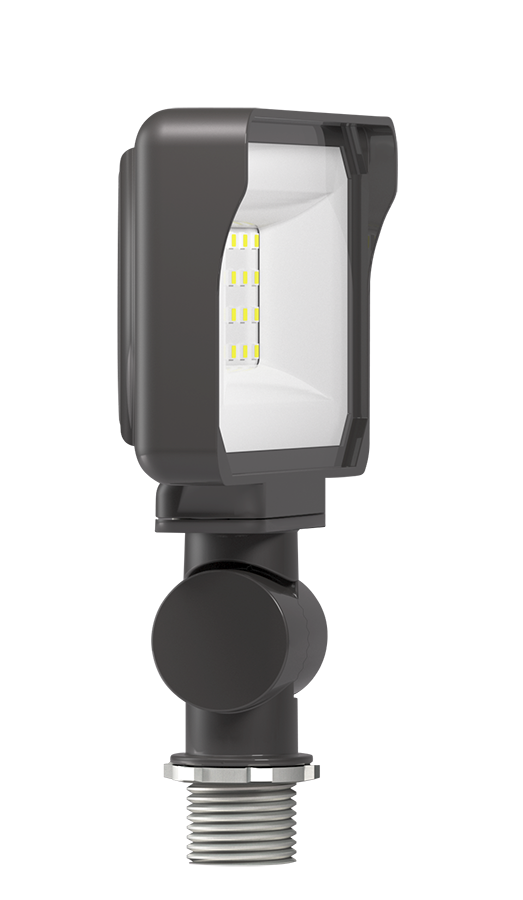 Floodlights, 1751 lumens, X34, 15W, knuckle mount, 80cCRI 3000K, bronze, 277V