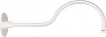 RAB Lighting GOOSE1W - Decorative, Gooseneck Style1 24 Inches From wall 1/2 inch NPS Threads white