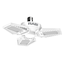 RAB Lighting HID-65-V-E26-850-BYP-GL - HID REPLACEMENTS 8000 LUMENS HID 65W VERTICAL BASE E26 80CRI 5000K BALLAST BYPASS GARAGE LIGHT