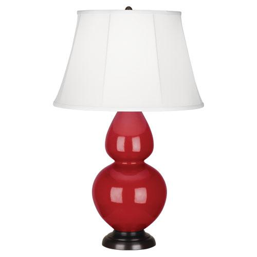Ruby Red Double Gourd Table Lamp