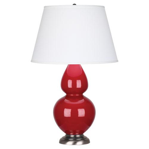Ruby Red Double Gourd Table Lamp