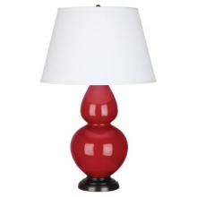 Robert Abbey RR21X - Ruby Red Double Gourd Table Lamp