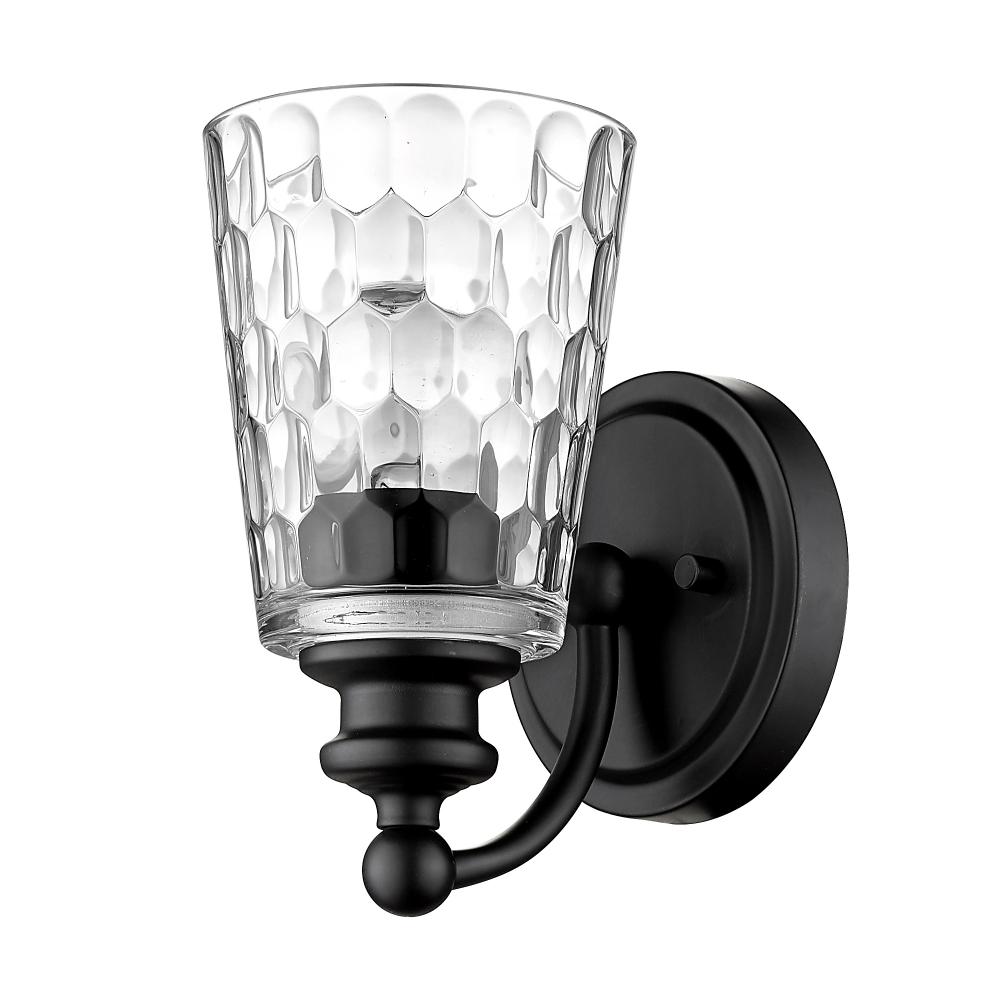 Mae 1-Light Matte Black Sconce