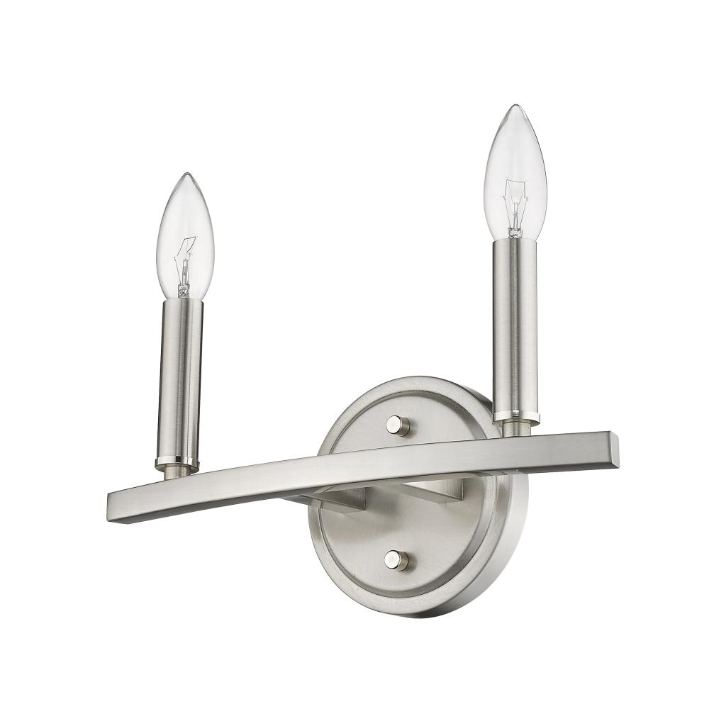 Sawyer 2-Light Satin Nickel Vanity