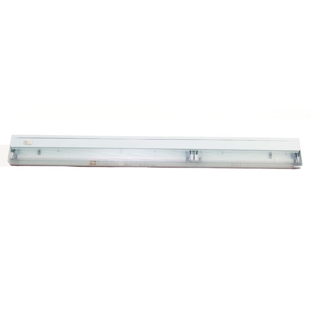 Fluorescent Undercabinets Collection 2-Light 33-inch White Light Fixture