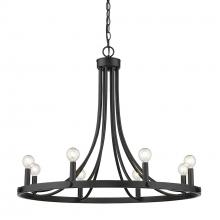 Acclaim Lighting IN11151BK - Sawyer 8-Light Matte Black Chandelier