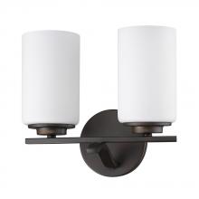 Acclaim Lighting IN41336ORB - Poydras Indoor 2-Light Bath W/Glass Shades In Oil Rubbed Bronze