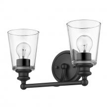 Acclaim Lighting IN41401BK - Ceil 2-Light Matte Black Vanity