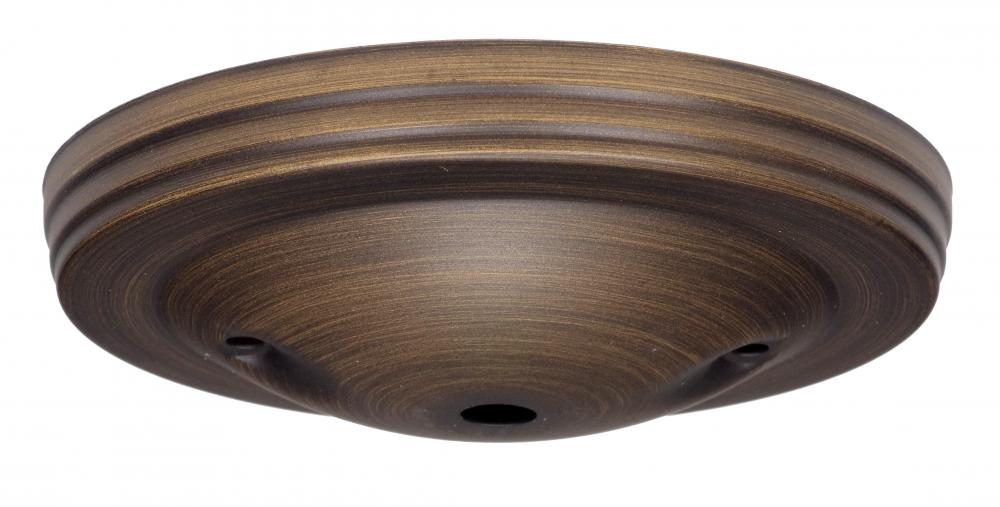 Smooth Canopy Kit And Matching Hardware; Dark Antique Brass Finish; 5" Diameter; 7/16"