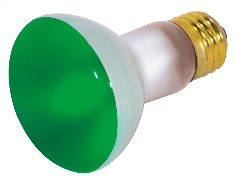 50 Watt R20 Incandescent; Green; 2000 Average rated hours; Medium base; 130 Volt