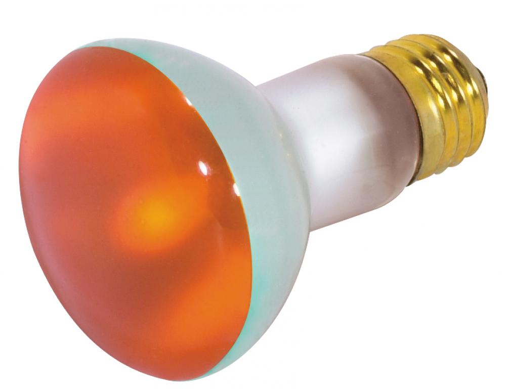 50 Watt R20 Incandescent; Amber; 2000 Average rated hours; Medium base; 130 Volt