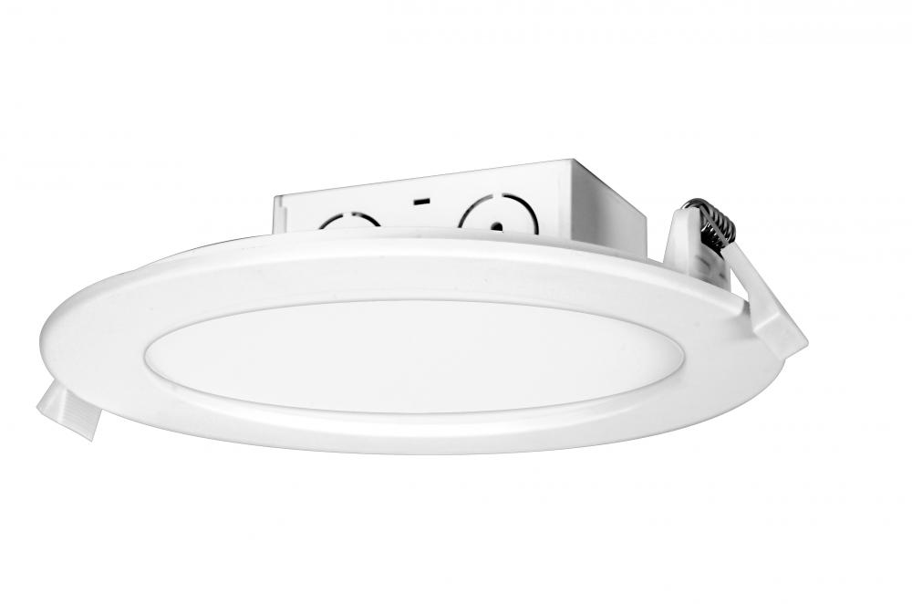 11.6 watt LED Direct Wire Downlight; Edge-lit; 5-6 inch; 3000K; 120 volt; Dimmable