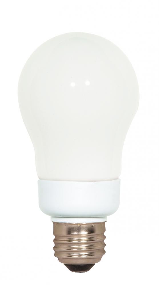 7 Watt; A19 Compact Fluorescent; 2700K; 82 CRI; Medium base; 120 Volt