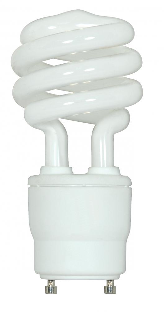 18 Watt; Mini Spiral Compact Fluorescent; 2700K; 82 CRI; GU24 base; 120 Volt