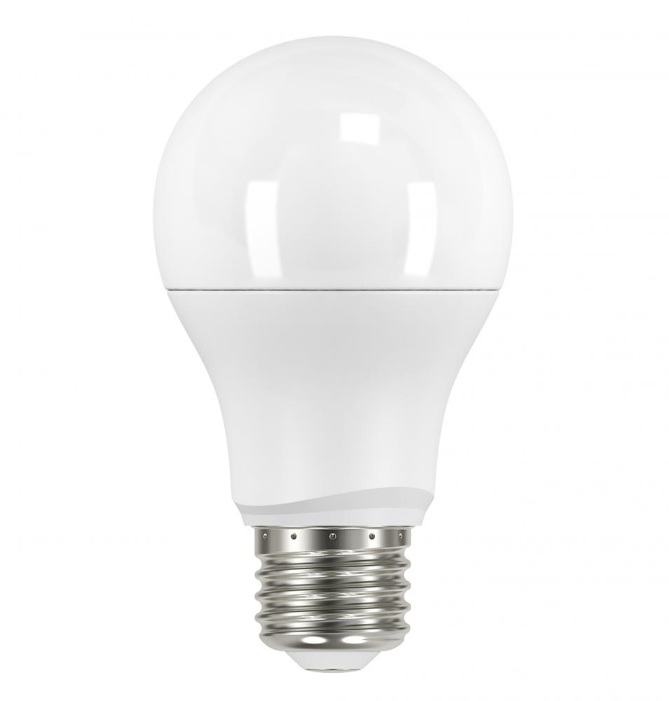 9.5 Watt; A19 LED; Frosted; 3000K Medium base; 220 deg. Beam Angle; 120 Volt; Non-Dimmable