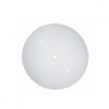 Satco Products Inc. 50/205 - White Shallow Diffuser Shade; 15 inch Diameter; 1 inch Depth; Semi-Bend Glass; Sunburst Pattern