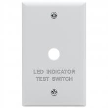 Satco Products Inc. 80/987 - Emergency Remote Test Switch; Single Gang Plate; White Finish