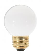 Satco Products Inc. S3842/TF - 40 Watt G16 1/2 Incandescent; Gloss White; 1500 Average rated hours; 330 Lumens; Medium base; 120