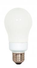 Satco Products Inc. S7283 - 7 Watt; A19 Compact Fluorescent; 5000K; 82 CRI; Medium base; 120 Volt