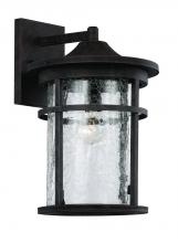 Trans Globe 40381 RT - Avalon Crackled Glass, Armed Outdoor Wall Lantern Light
