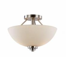 Trans Globe 70527 BN - Mod Pod 2-Light, 13.5-in. Semi Flush Ceiling Light