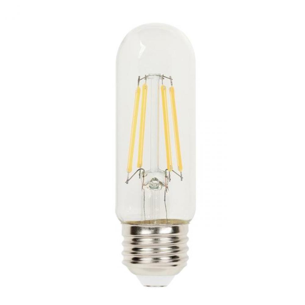 5.5W T10 Filament LED Dimmable Clear 2700K E26 (Medium) Base, 120 Volt, Box