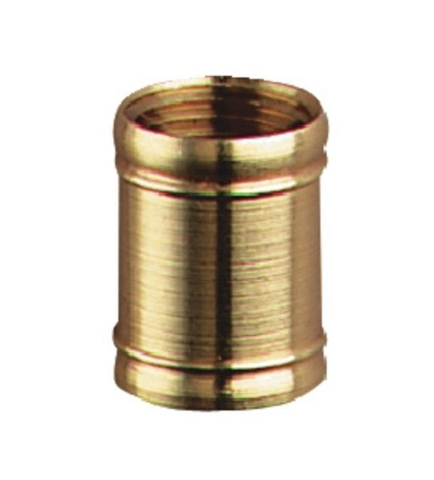 2 Couplings Polished Brass Finish