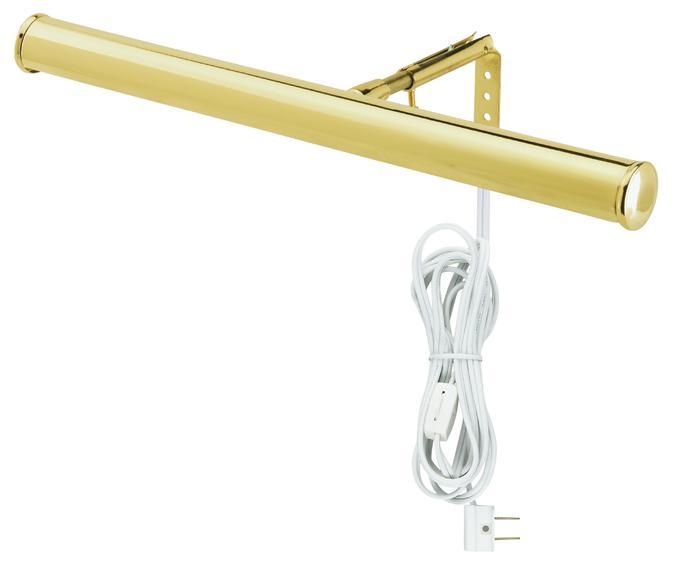 14" Picture Light Polished Brass Finish