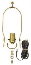 Westinghouse 7026900 - Make-A-Lamp Push-Through Socket Kit Polished Brass Finish