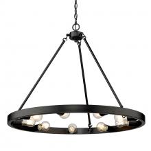 Golden 1019-9 BLK - Castile 9 Light Chandelier