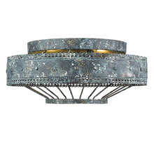 Golden 7856-FM VP - Ferris Flush Mount in Blue Verde Patina