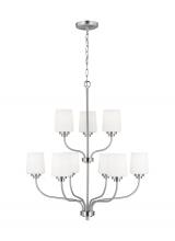 Generation Lighting 3102809-962 - Nine Light Chandelier