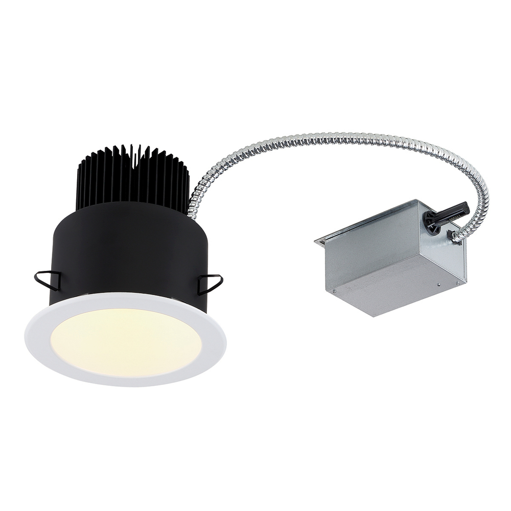LED Rec, 6in, Rm Hsng, 60w, Wh/wht