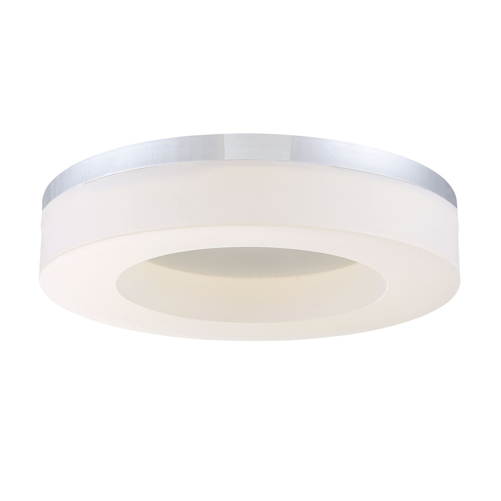 Abell, 1LT LED Flush, Lg, 25w, Chr