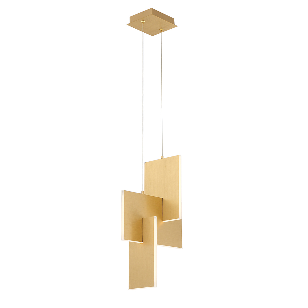 Coburg, Pendant, LED, Sml, Gold