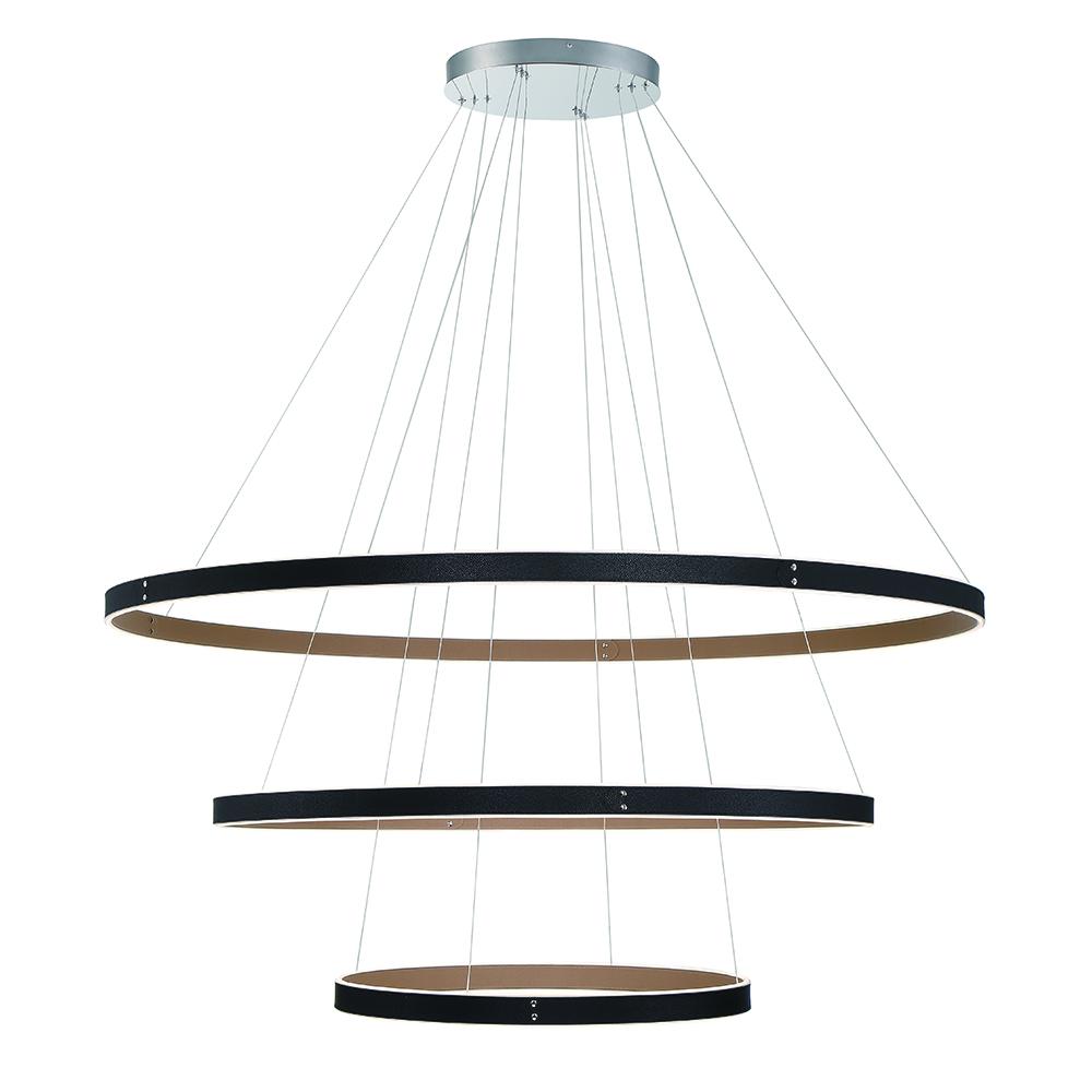 Verdura 1 Light Chandelier in Black + Brown