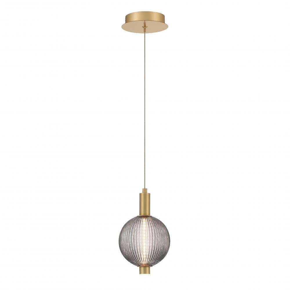 Palmas 10" LED Pendant In Gold