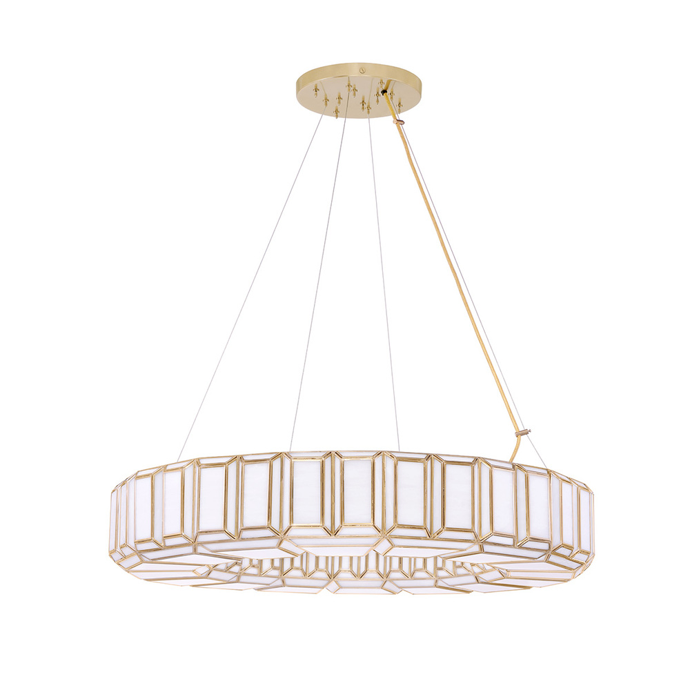 Belmont 12 Light Chandelier in Brass