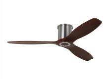 Visual Comfort & Co. Fan Collection 3CNHSM52BS - Collins 52-inch indoor/outdoor smart hugger ceiling fan in brushed steel silver finish