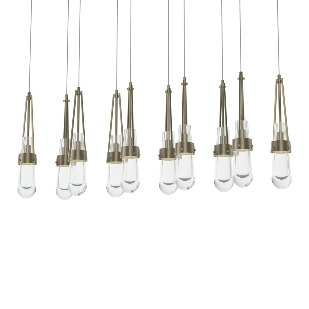 Link 10-Light Clear Glass Pendant