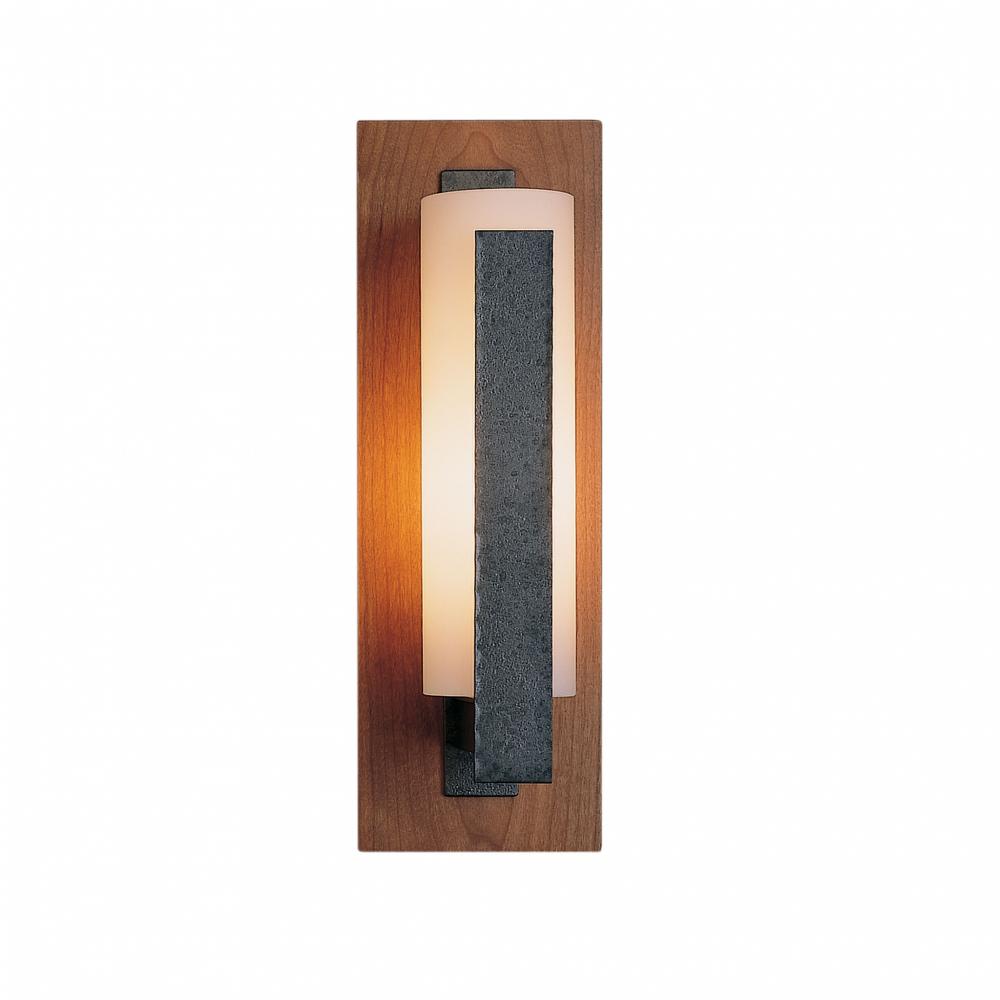 Forged Vertical Bar Sconce - Cherry or Copper Backplate