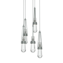 Hubbardton Forge 131127-SKT-LONG-82-ZM0434 - Link 5-Light Clear Glass Pendant