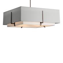 Hubbardton Forge 139635-SKT-MULT-05-SF2012-SJ2401 - Exos Square Large Double Shade Pendant