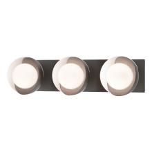 Hubbardton Forge 201378-SKT-14-02-GG0711 - Brooklyn 3-Light Straight Double Shade Bath Sconce