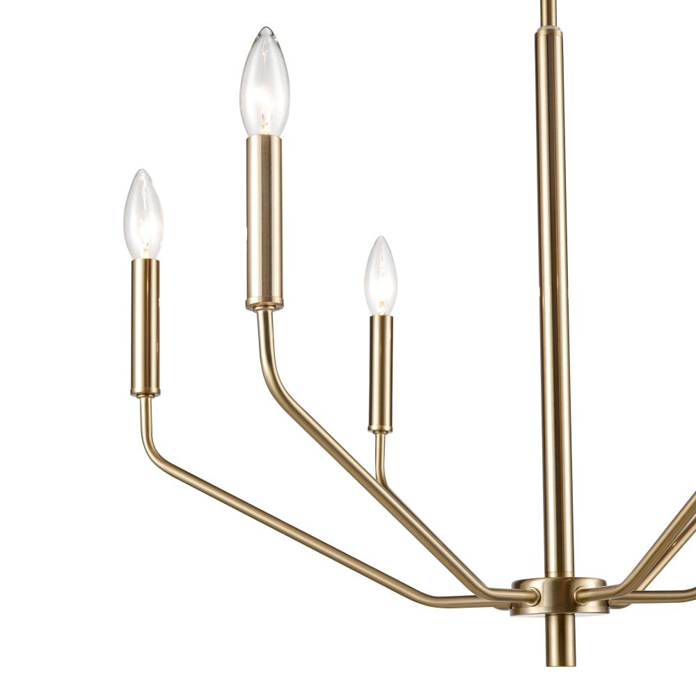 Laurell 6-Light Chandelier Ceiling Light Modern Gold