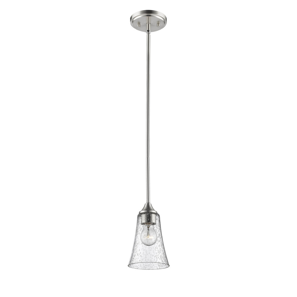 Natalie 1-Light Mini-Pendant light Satin Nickel