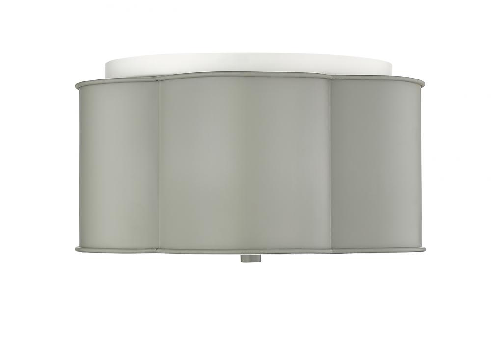 3-Light Flushmount Ceiling Light Cement Gray