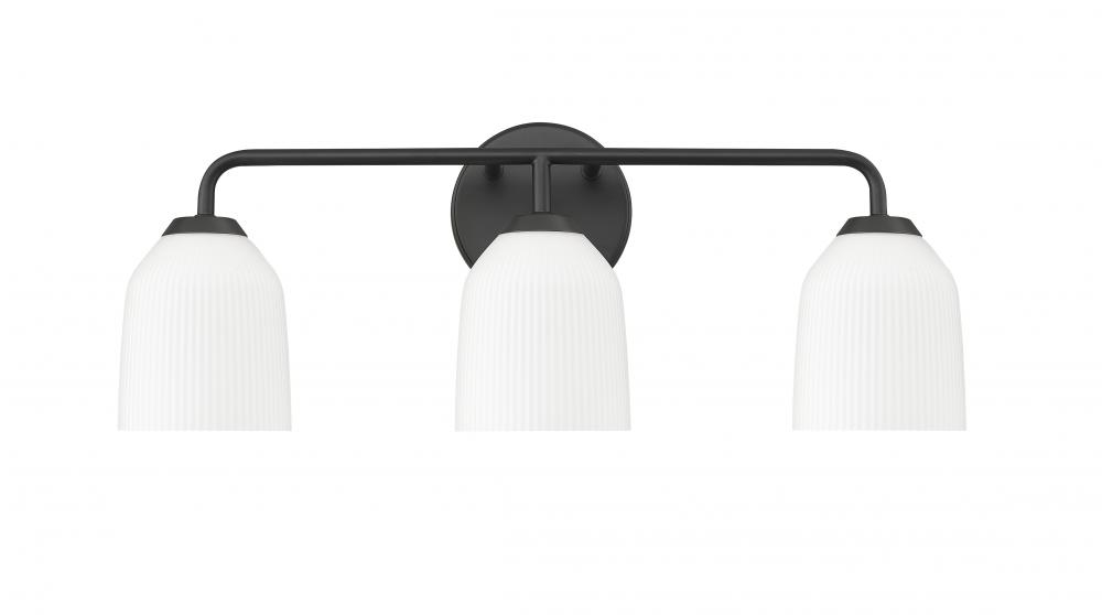 Norah 3-Light Vanity Matte Black